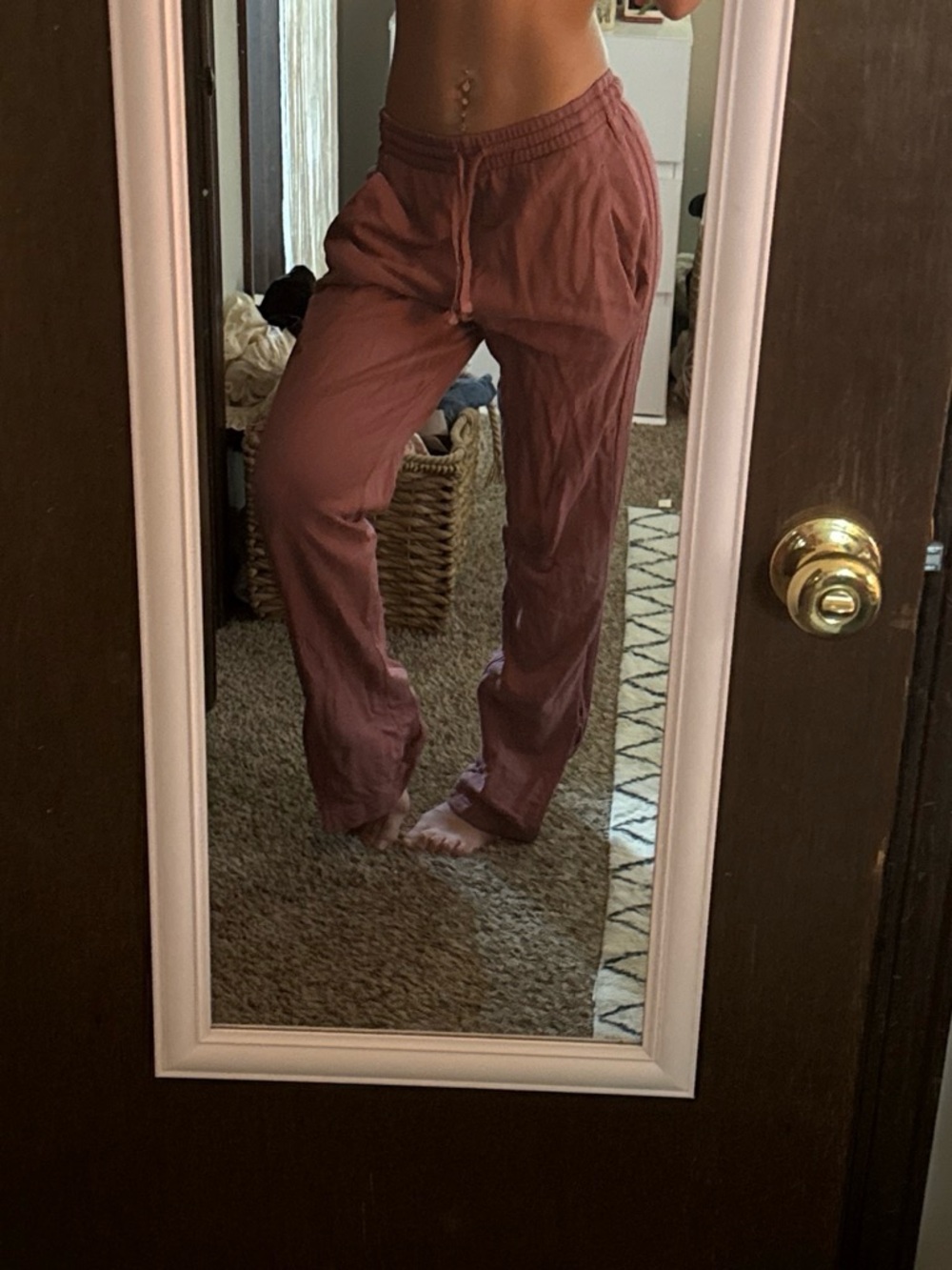 adidas Dusty Rose Drawstring Joggers